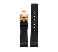 AZSHIW Cinturino in gomma morbida compatibile con Cartier Sandoz Santos 100 silicone uomo donna cinturino 20mm 23mm fibbia in acciaio inossidabile accessori(Black RG Folding,20mm)