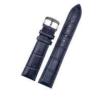 AZSHIW Cinturino in pelle blu compatibile con Citizen Rossini Watchband da 14, 16, 18, 20, 21, 22, 23 mm(Dark blue black,19mm)