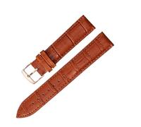 AZSHIW Cinturino in pelle di ricambio universale for orologio, compatibile con cinturino da donna da 12 mm, 14 mm, 16 mm, 18 mm, 19 mm, 20 mm, 21 mm e 22 mm.(Light brown Rosegold,14mm)
