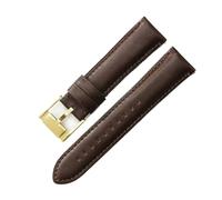 AZSHIW Cinturino in pelle impermeabile compatibile con Fosil 22 24 mm, accessori da uomo, compatibile con cinturini for orologi Smart FTW1114 ME3110 di colore nero, blu e marrone.(Dark brown-GD-K8,24m