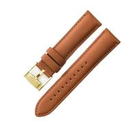 AZSHIW Cinturino in pelle impermeabile compatibile con Fosil 22 24 mm, accessori da uomo, compatibile con cinturini for orologi Smart FTW1114 ME3110 di colore nero, blu e marrone.(Light brown-GD-K8,22