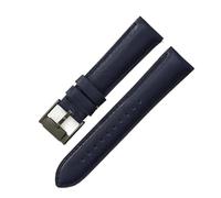 AZSHIW Cinturino in pelle impermeabile compatibile con Fosil 22 24 mm, accessori da uomo, compatibile con cinturini for orologi Smart FTW1114 ME3110 di colore nero, blu e marrone.(Dark blue-BK-K8,24mm