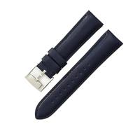 AZSHIW Cinturino in pelle impermeabile compatibile con Fosil 22 24 mm, accessori da uomo, compatibile con cinturini for orologi Smart FTW1114 ME3110 di colore nero, blu e marrone.(Dark blue-ST-K8,24mm