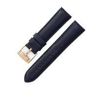 AZSHIW Cinturino in pelle impermeabile compatibile con Fosil 22 24 mm, accessori da uomo, compatibile con cinturini for orologi Smart FTW1114 ME3110 di colore nero, blu e marrone.(Dark blue-RS-K8,24mm