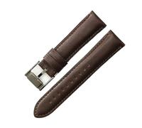 AZSHIW Cinturino in pelle impermeabile compatibile con Fosil 22 24 mm, accessori da uomo, compatibile con cinturini for orologi Smart FTW1114 ME3110 di colore nero, blu e marrone.(Dark brown-BK-K8,22m