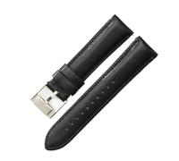 AZSHIW Cinturino in pelle impermeabile compatibile con Fosil 22 24 mm, accessori da uomo, compatibile con cinturini for orologi Smart FTW1114 ME3110 di colore nero, blu e marrone.(Black-ST-K8,24mm)