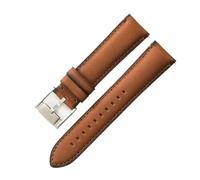 AZSHIW Cinturino in pelle impermeabile compatibile con Fosil 22 24 mm, accessori da uomo, compatibile con cinturini for orologi Smart FTW1114 ME3110 di colore nero, blu e marrone.(Brown black-ST-K8,24