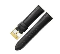 AZSHIW Cinturino in pelle impermeabile compatibile con Fosil 22 24 mm, accessori da uomo, compatibile con cinturini for orologi Smart FTW1114 ME3110 di colore nero, blu e marrone.(Black-GD-K8,22mm)