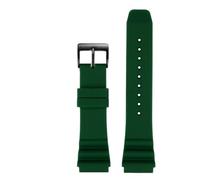AZSHIW Cinturino in silicone da 22 mm compatibile con l'orologio subacqueo CASIO Swordfish MDV-106 MDV-107 MTP-VD01D Efr-303l, cinturino polso uomo arancione e verde