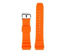 AZSHIW Cinturino in silicone da 22 mm compatibile con l'orologio subacqueo CASIO Swordfish MDV-106 MDV-107 MTP-VD01D Efr-303l, cinturino polso uomo arancione e verde