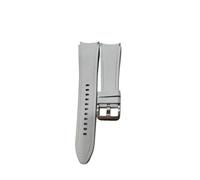 AZSHIW Cinturino per orologio duplex in ecopelle grigio compatibile con Samsung Watch 6 Classic parti di ricambio accessorio cinturino, M-L, Agata