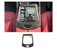 AZSHIW Compatibile con BMW Serie 5 G60 2024 LHD Center Control Gear Shift Panel Cover Trim Accessori, ABS Fibra di Carbonio