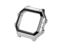 AZSHIW Compatibile con Casio 3299 AE-1200 Custodia da donna Lunetta in acciaio inossidabile uomo in metallo argentato AE1200 Viti ad anello impermeabile