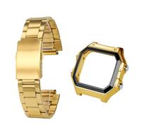 AZSHIW Compatibile con Casio 3299 AE-1200 Custodia da donna Lunetta in acciaio inossidabile uomo in metallo argentato AE1200 Viti ad anello impermeabile