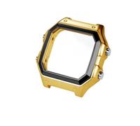 AZSHIW Compatibile con Casio 3299 AE-1200 Custodia da donna Lunetta in acciaio inossidabile uomo in metallo argentato AE1200 Viti ad anello impermeabile