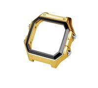 AZSHIW Compatibile con Casio 3299 AE-1200 Custodia da donna Lunetta in acciaio inossidabile uomo in metallo argentato AE1200 Viti ad anello impermeabile