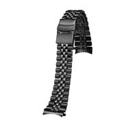 AZSHIW Compatibile con Casio Duro Mdv107-1A MDV106-1A Cinturino for orologio Bracciale in acciaio inossidabile Parti di ricambio(Jubilee black)