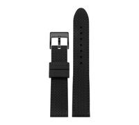 AZSHIW Compatibile con Chopard MILLE MIGLIA 168619 Cinturino for orologio in gomma siliconica motivo battistrada da corsa orologi stile racing 21mm(Black Black,22mm)