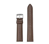 AZSHIW Compatibile con cinturini in pelle da 12/13/14/15/16/17/18/19/20/21/22/23/24 mm for uomo e donna, cinturino universale in pelle bovina di ricambio for orologio, marrone.(Dark Brown,14mm)