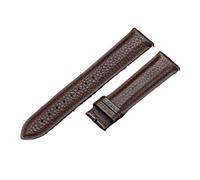 AZSHIW Compatibile con cinturini in pelle da 12/13/14/15/16/17/18/19/20/21/22/23/24 mm for uomo e donna, cinturino universale in pelle bovina di ricambio for orologio, marrone.(Dark Brown no buckle,23