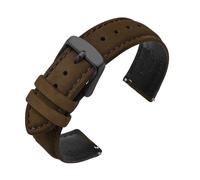 AZSHIW Compatibile con cinturini in pelle scamosciata vintage da 18 mm, 20 mm, 22 mm, cinturino di ricambio morbido con sgancio rapido, 18mm, Agata