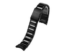 AZSHIW Compatibile con cinturino for orologio Casio EDIFICE da uomo | EQB-500/EQB-501/EQB-800 EQB-800BL Cinturino for orologio Estremità curva da 22 mm