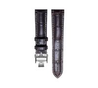 AZSHIW Compatibile con Longines Masters Collection HYDROCONQUEST L3 L4 L2.628/L2.673 Cinturino for orologio in pelle di vacchetta 15 19 20 21 mm(Brown silver,15mm)