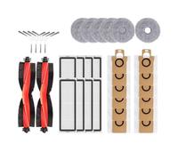 AZSHIW Compatibile con Xiaomi Robot Vacuum X20 + / X20 Plus Parti Accessori Spazzola Laterale Principale Filtro Hepa Panno for mocio Sacchetto for la Polvere Sostituzione(Burgundy)