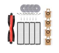 AZSHIW Compatibile con Xiaomi Robot Vacuum X20 + / X20 Plus Parti Accessori Spazzola Laterale Principale Filtro Hepa Panno for mocio Sacchetto for la Polvere Sostituzione(Beige)