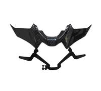 AZSHIW Compatibile con YAMAHA MT07 2021-2023 Fibra di carbonio nera Naked anteriore inferiore Compatibile con spoiler Winglet Kit ala aerodinamica Spoiler Accessorio
