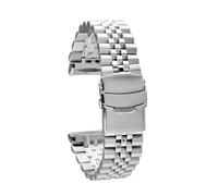 AZSHIW Mod. cinturino for orologio da 22 mm compatibile con Prospex Turtles SRP773, SRP775 SRP777 SRP779 e in acciaio inossidabile PAD(Jubilee silver)