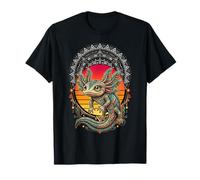 Aztec Axolotl Mitologia Messicana Inca Maya Indigeno Maglietta