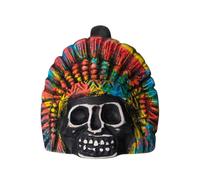 Aztec Death Whistle - Ceramic portatile Skull Spooky Whistle | Strumento popolare | 300G World Wind & Sound | Sound Maker Infestato Per La Festa Di Halloween | Regalo Di Collezione In Plei