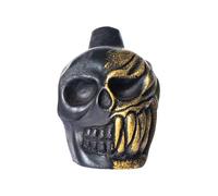 Aztec Death Whistle, Fischietto Della Morte Aztec In Ossidiana Nera Autentico, Emette Suoni Simili A Vere Urla Humen Fortissime, A +125 Decibel Per Day Of The Dead Halloween