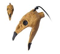 Aztec Death Whistle - Realistic Skull Screamer for Scary Effects | Handmade Ceramic with Detailed Finish, Loud Ancient War Sound for Halloween Props Cosplay and Outdoor Use 5.59x5.59x3.43 in