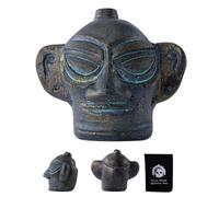 Aztec Death Whistle, Retro Prank Props, Ancient Death Whistle, Unique Collectible Tabletop Centerpiece for Halloween, Retro Prank and Cosplay Accessory with Creepy, Weird Sound Effect