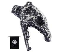 Aztec Death Whistle - Scary Whistle | 125 DB Crow Skull Demon Whistles Autentico Human Sounding Hurts Aztec War Fischietti per il collezionabile Day Of The Dead And Other