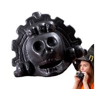 Aztec Death Whistle, Skull-Shaped Authentic Design, 4.09x3.62x2.95 Inches