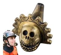Aztec Ghost Whistle - Fischietto con suono raschiante | Fischietto della morte urlante creativo | fischietto da guerra umano che urla forte