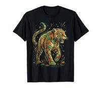 Aztec Jaguar Maya Ghepardo Indigeno Inca Maya Jaguar Maglietta