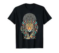 Aztec Jaguar Maya Indigeno Inca Maya Ghepardo Maglietta