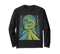 Aztec Messico Serpente Antico Maglia a Manica
