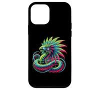 Aztec Mexico Quetzalcoatl Serpente Piumato Custodia per iPhone 12 mini