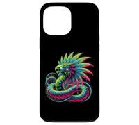 Aztec Mexico Quetzalcoatl Serpente Piumato Custodia per iPhone 13 Pro Max