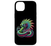 Aztec Mexico Quetzalcoatl Serpente Piumato Custodia per iPhone 14 Plus