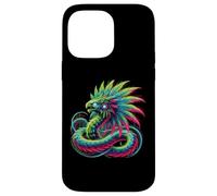 Aztec Mexico Quetzalcoatl Serpente Piumato Custodia per iPhone 14 Pro Max