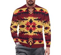 Aztec Navajo Native American Southwest - Camicia da uomo con protezione solare UV UPF 50+, Rash Guard ad asciugatura rapida, leggera, Stile:, XL