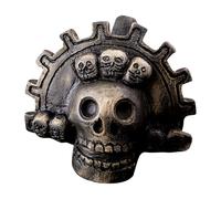 Aztec Whistle Morte | Il fischietto azteco autentico nel cranio | Il fischietto della morte azteca più forte, il fischietto autentico con un suono unico, per un'applicazione alla moda