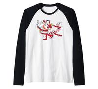 Azteco Tre Anime Lasciando Corpo da Codex Laud Maglia con Maniche Raglan