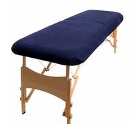 aztex Copertura protettiva classica per lettino da massaggio, adatta per salotti, spa e terapisti, con o senza foro per il viso, blu navy, senza foro per il viso